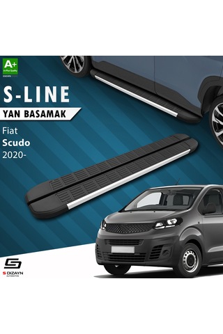 S-dizayn Fiat Scudo 3 Uzun Şase S-line Aluminyum Yan Basamak 243 Cm 2020 Üzeri A+ Kalite