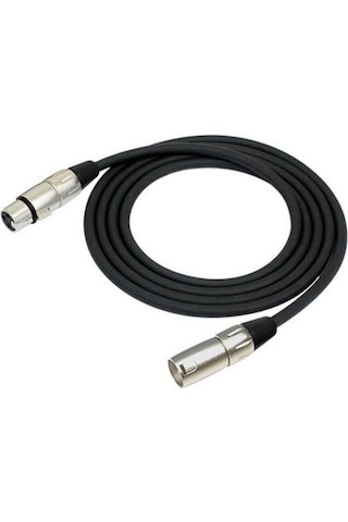 20 Metre Xlr Mikrofon Kablosu Siyah Erkek Dişi Ses Kablosu