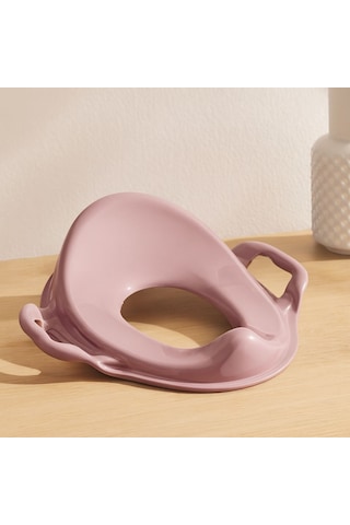 Kulplu Çocuk Klozet Adaptörü - Pembe Çok Renkli