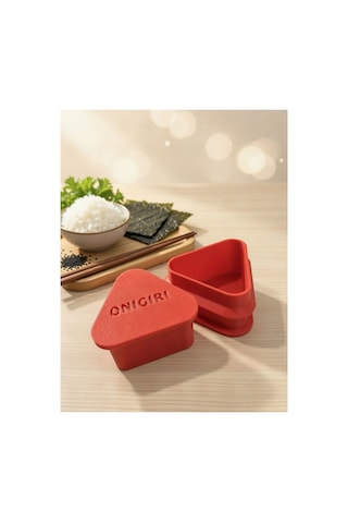 Kırmızı Onigiri Yapma Kalıbı/evde Kolay Onigiri Yapımı İçin
