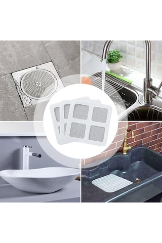 Tech 5 Adet Duş Ve Lavabo Gider Süzgeci, Saç Tutucu Akıllı File Tasarım, Tıkanma Önleyici Hijyenik Kullan At Gid Diğer