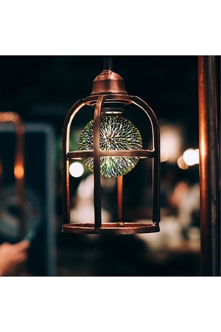 Geeroyoo E27 Led Renkli Atışlı Kalp Işığı, Cam Ve Aluminyum Gövde, 4w 500lm, 85-265v, 50000 Saat Ömür Gümüş