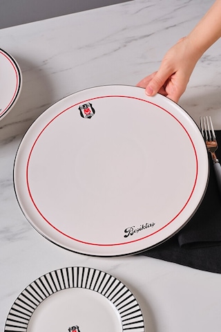 Karaca X Beşiktaş Pizza Tabağı 32 Cm Siyah