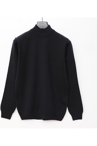 Dio Rise Erkek Şardonsuz Uzun Kol İnce Boğazlı Yaka Kazak - 180538 - Lacivert Lacivert
