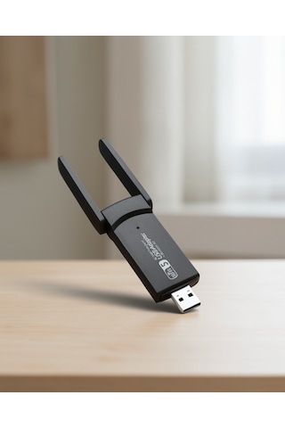 Usb Wifi Adaptör 1200 Mbps Çift Bant Güçlü Sinyal Geniş Uyumluluk