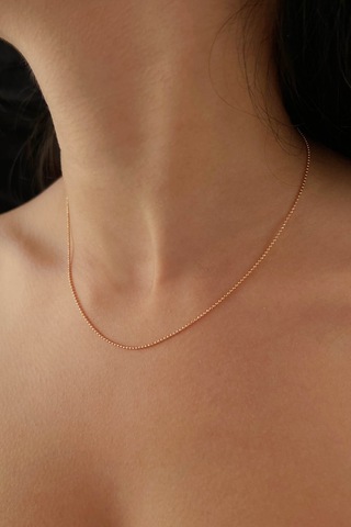 Fiyonk Kuyumculuk 14 Ayar Altın Rose Topçuk Zincir 1.20 MM 001