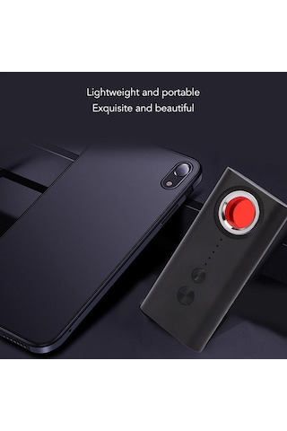 Qingmipy Kamera, Gps Ve Dinleme Cihazı Tespit Edici - 6 Seviye Hassasiyetli, Taşınabilir, Led Işıklandırmalı, 1mhz-6.5ghz Aralığında Doğru Tespit