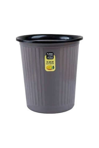 Tongxida Xinermei Mutfak Banyo Ev Plastik Çöp Kutusu, Boyut: 28x26x19cm Gri Gri