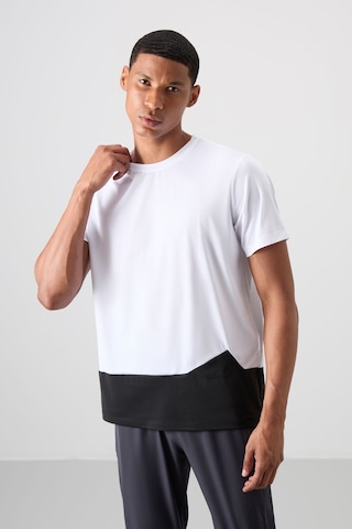 Tommy Life Beyaz Polyester Nefes Alan Dokulu İnce Esnek Standart Fit Erkek Performans T-shirt - 88383 Beyaz