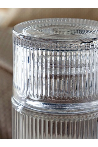 El Yapımı Cam Başucu Sürahisi, Bardaklı Cam Sürahi