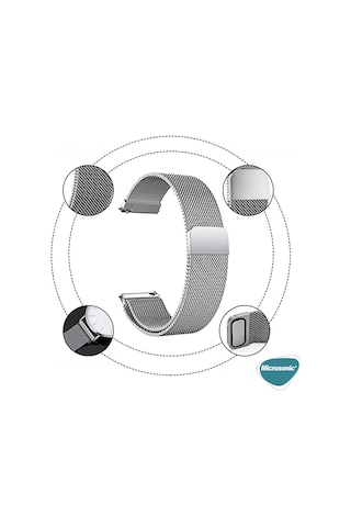 Microsonic Samsung Uyumlu Galaxy Watch 5 44mm Milanese Loop Kordon