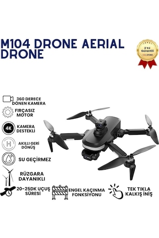 M104 Drone,fırçasız Motorlu, Engel Aşabilen,uzun Aydınlatmalı,brushless Motorlu 4k Akıllı Drone-1477