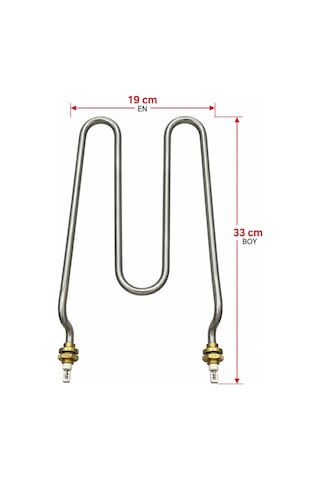 Şanal Büyük Ördek Kafa Semaver Rezistansı 2000w 220v 19 33 Cm Gri Şanal Büyük Ördek Kafa Semaver Rezistansı 2000w 220v 19 33 Cm Gri