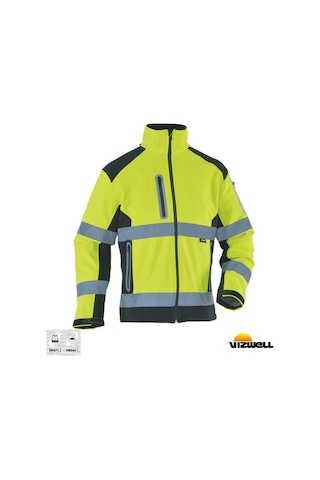 Vizwell™ Softshell Reflektörlü Iki Renkli Mont – Vwjk177