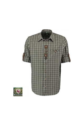 OS-Trachten Kareli Regular Fit Erkek Gömlek 43/44 Gri