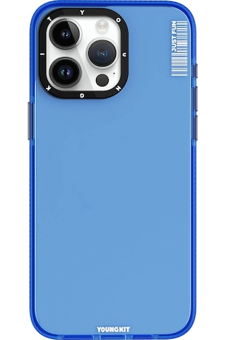 Apple Uyumlu iPhone 15 Pro Max Kılıf Pürüzsüz Düz Arka Yüzey Youngkit Crystal Color Serisi Kapak