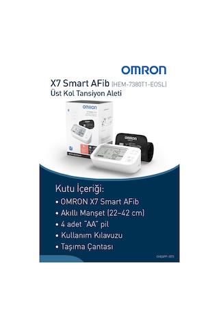 Omron X7 Smart Afib Üst Koldan Ölçer Dijital Tansiyon Aleti