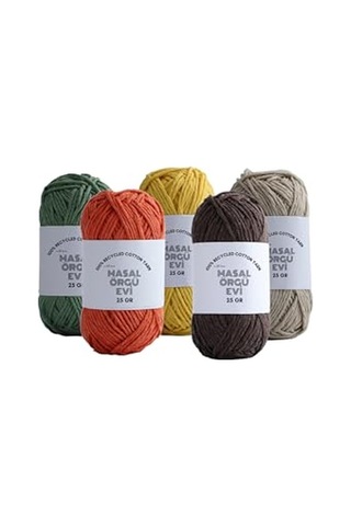 25 Gram Mini Cotton Serisi%100 Pamuk Örgü İpi 10 Renk Punch Ve Amigurumi İpi Sonbahar