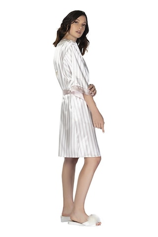 U&me Bride Stripe Saten Sabahlık Pudra Um201124012 R077 Pudra