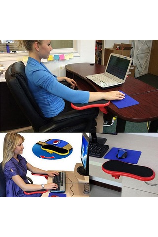 Reedark Ergonomik Kol Ve Bilek Desteği - 180 Dönebilir, Taşınabilir, Kaymaz Abs Malzeme İle Rahat Ofis Kullanımı