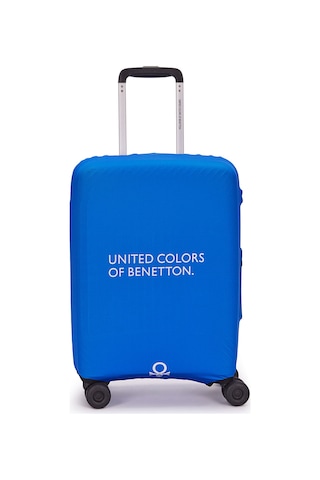 United Colors Of Benetton Büyük Boy Koruyucu Valiz Kılıfı Likralı Sax Saks Mavi