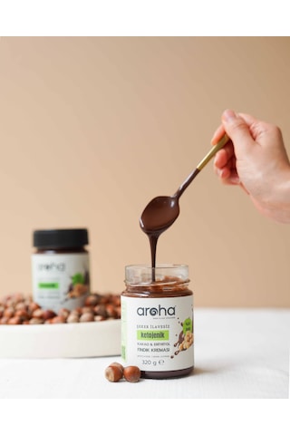 Kakao & Eritritollü Ketojenik Fındık Kreması %34 Fındık 320 G