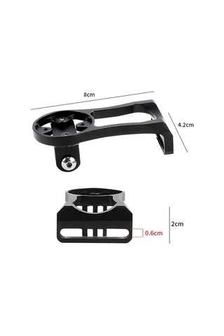 Dağ Bisikleti Kodu Masa Koltuğu Bisiklet Uzatma Braketi Işık Standı Siyah Siyah