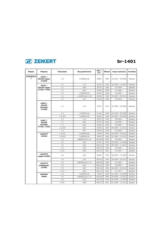 Zekkert Chevrolet Aveo, Lacetti İçin Kaliper Kılavuzlu Set 341687594