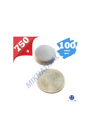 15X1Mm Silindir (Disk) Güçlü Neodyum Mıknatıs 100 Adet