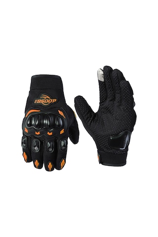 Bsddp Motosiklet Sürme Eldivenleri Turuncu