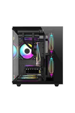 Xaser Cube X250 R7-9800X3D 16 GB 512 GB M.2 NVMe SSD 8 GB RTX5050 Free Dos Masaüstü Oyuncu Bilgisayarı