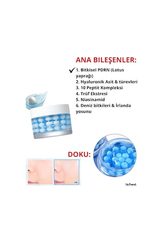Medipeel Mooltox Pdrn Hyal Drop Gel Cream 50 Ml Pdrn İçeren Kapsül Krem Derin Nemlendirme İçin
