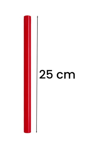 Midex Orf-bt-25rd-50x Kırmızı Ritim Çubuğu Paketi 25 Cm Karbon Fiber Örf Aletleri Seti Toptan Paket Tek Renk 50 Çift