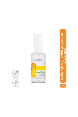 Dermokil Kojik Asit C Vitamini Leke Karşıtı Yüz Spreyi 50 Ml