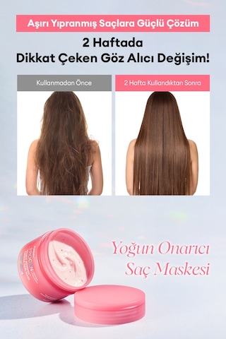 Aşırı Yıpranmış Saçlara Yoğun Onarıcı Saç Maskesi Kundal Progen Double Bonding Capsule Hair Mask