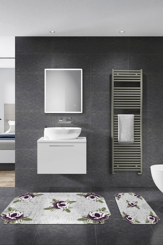 Alanur Orkide Lazer Kesim 2 Li Banyo Takimi St210fg413mr Mürdüm