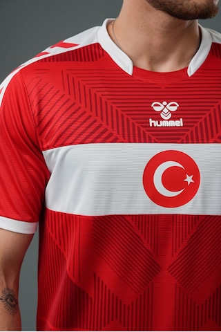 Hummel Türkiye Milli Takım Forması Baskı Hediyeli Kırmızı - Beyaz