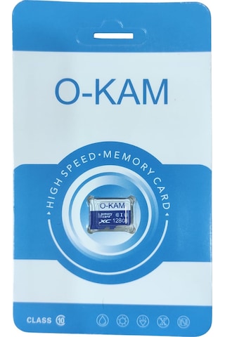 O-Kam EMBA04011 128 GB Solar-WiFi Kameralara Uyumlu Hafıza Kartı