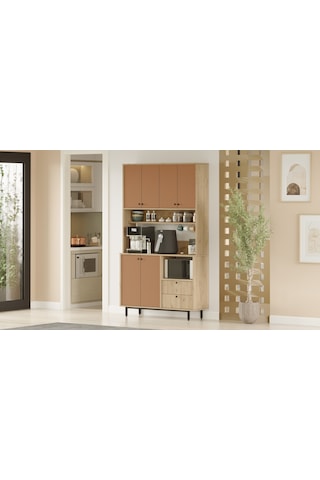 Lounge Kahve Köşesi Çok Amaçlı Dolap Mutfak Dolabı Re7-sk