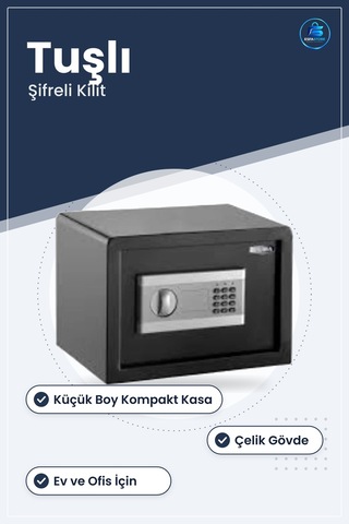Şifreli Çelik  Kasası Küçük Boy Tuşlu Kilit Ev Ofis Kişisel E