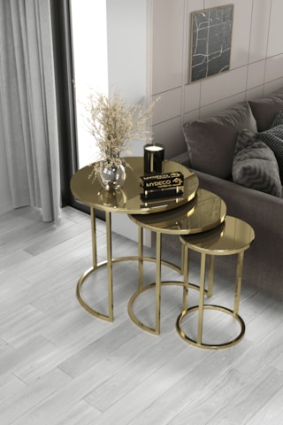 Çift Bacak C Orta & C Zigon Set Gold Kaplama Bronz Ayna Altın - Bronz