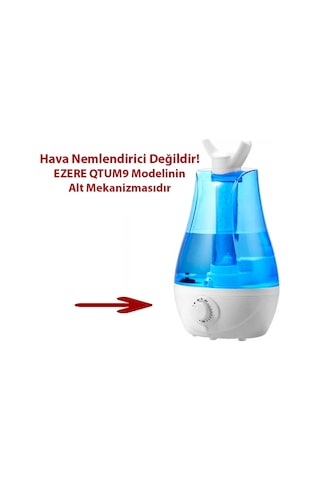 Ezere Qtum9 Çift Sprey Ultrasonik Hava Nemlendirici Alt Haznesi- 5775 Beyaz Gül