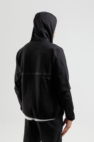 Airlife Engineered Hr Fleece I Erkek Tam Boy Fermuarlı Ve Kapüşonlu Eşofman Takımı Siyah