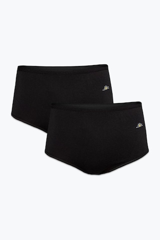 Kadın 6 Lı Paket Siyah Beyaz Ten Modal Yüksek Bel Slip Külot 6gg1851 Siyah-Beyaz-Ten
