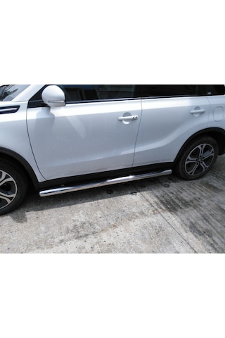 Pajero 3 V60 2000-2006 Uyumlu Krom Ø70 Yan Basamak Tubular C Modeli