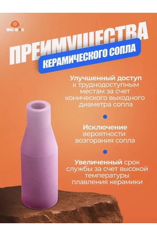 Wel Wok Mıg Yarı Otomatik Kaynak Makinesi İçin Nozul 2 Adet Seramik 249501385