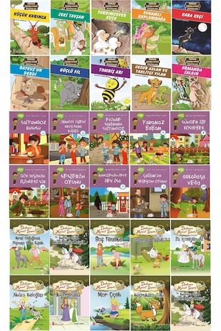 2. Sınıf Okuma Alışkanlığı Kazandıran Okumayı Sevdiren 30 Kitap + Kuru Boya Kalemi Hediyeli