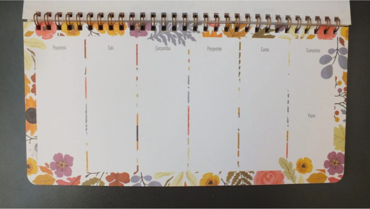 Haftalık Planlayıcı Color Spiralli Planner Diğer