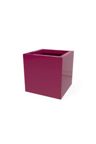 Mofiba Fiberglass Saksı Kare 35cm 35cm 35h Cm Kırmızı