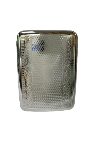 Metal Sigara Tabakası Gümüş Renk 109229